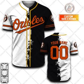 Best Selling Product] Custom MLB Baltimore Orioles Mix Golf Style Polo Shirt
